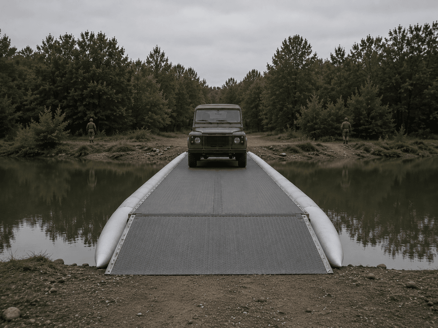 TBO rapid-deployment bridge deployed in the field