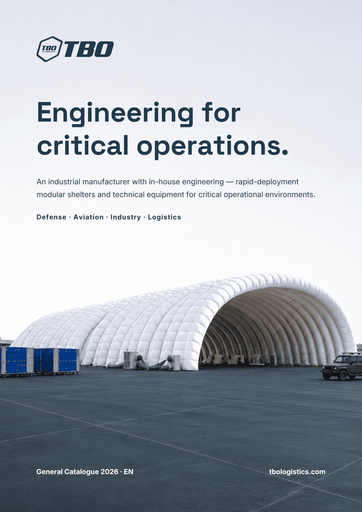 TBO General Catalogue 2026 cover